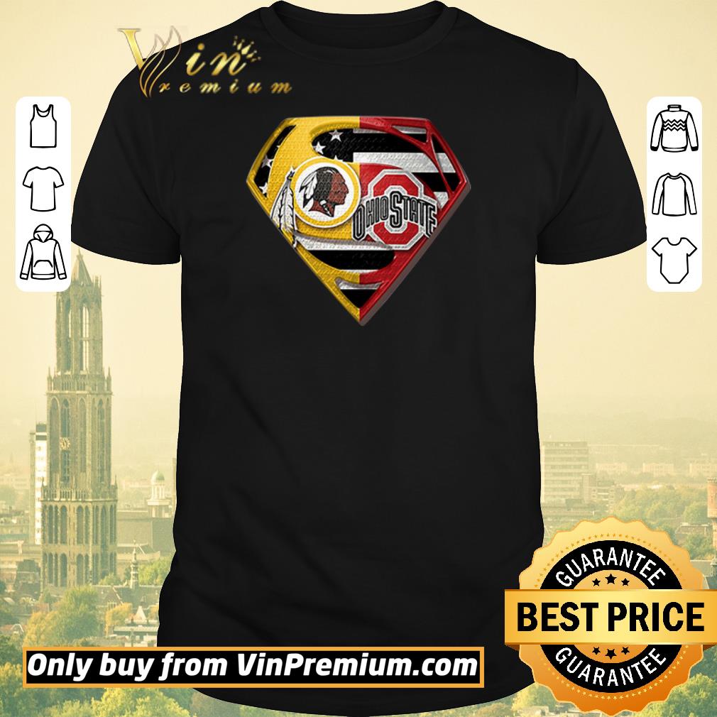 Hot Superman Washington Redskins and Ohio State Buckeyes shirt sweater