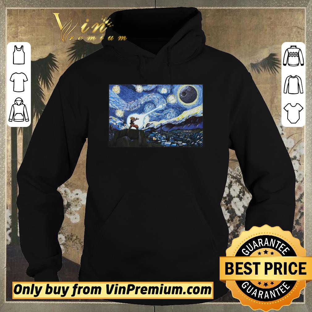 b9326c6f official songoku kamehameha vs death star van gogh shirt sweater 4 - Official Songoku Kamehameha Vs Death Star Van Gogh shirt sweater