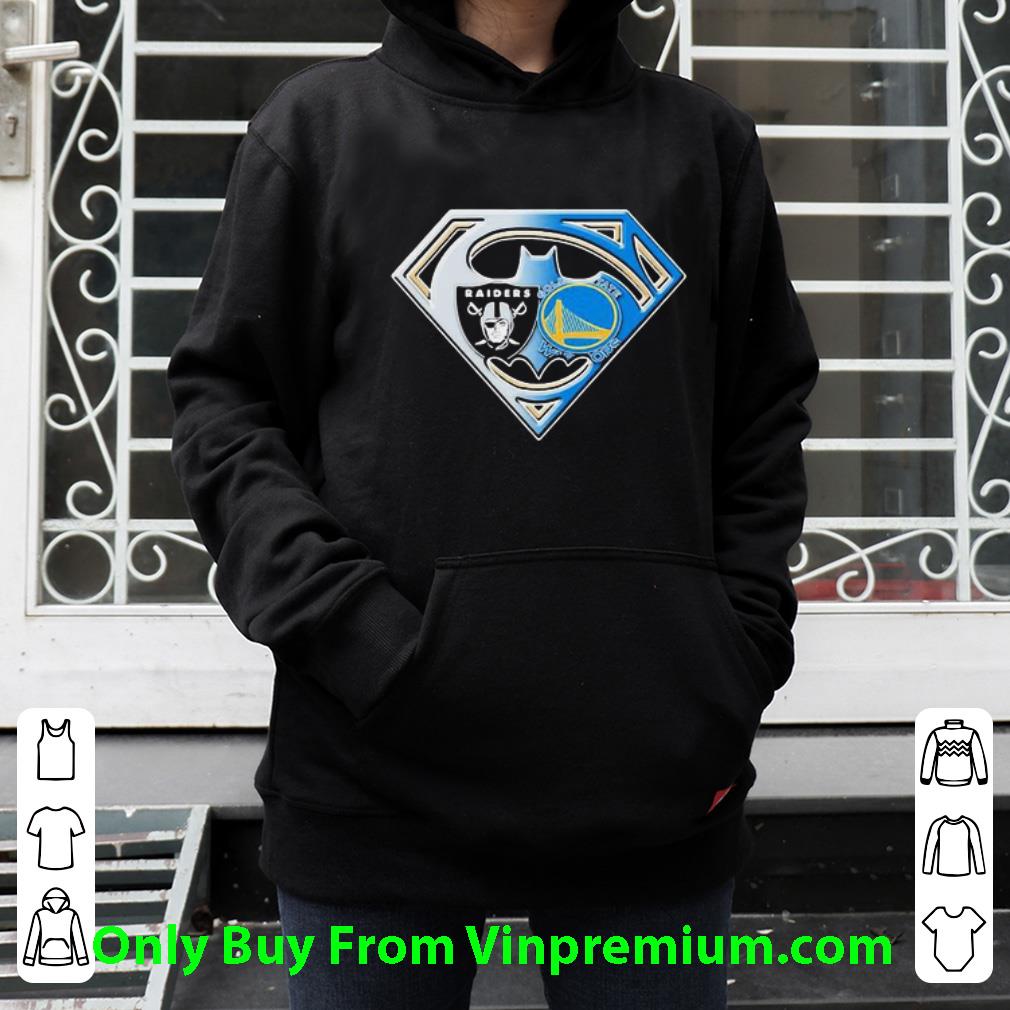 b93b261b original superman oakland raiders and golden state warriors shirt 4 - Original Superman Oakland Raiders And Golden State Warriors shirt