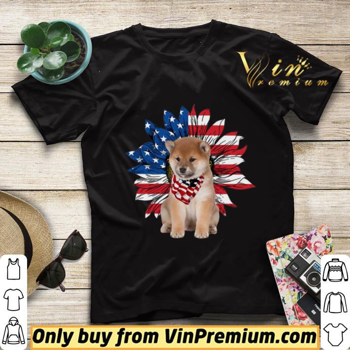c456d853 shiba inu sunflowers american flag shirt sweater 4 - Shiba Inu Sunflowers American Flag shirt sweater