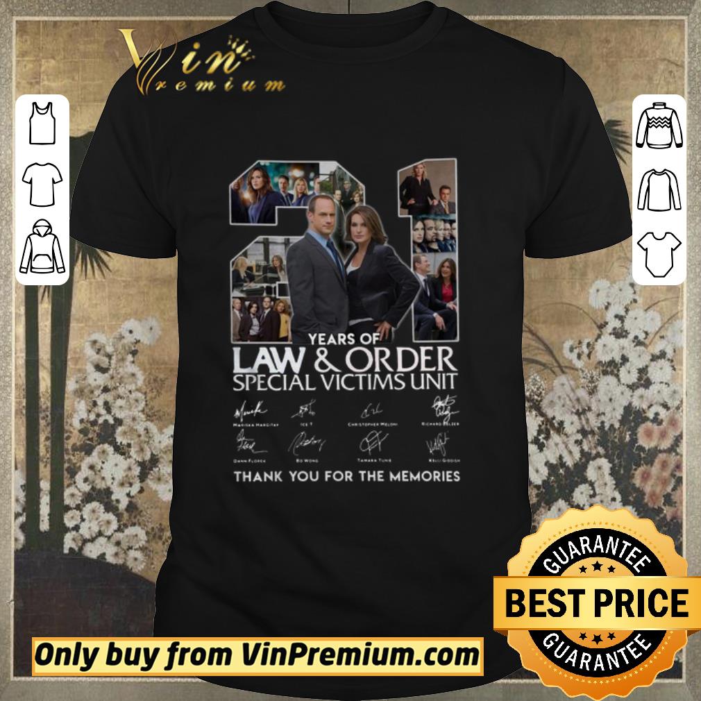 Original 21 Years Of Law And Order Special Victims Unit shirt sweater