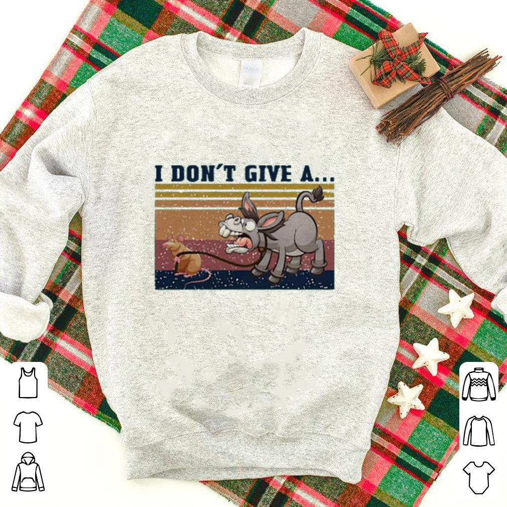 Nice Donkey and Mouse I Don’t Give A vintage Shirt