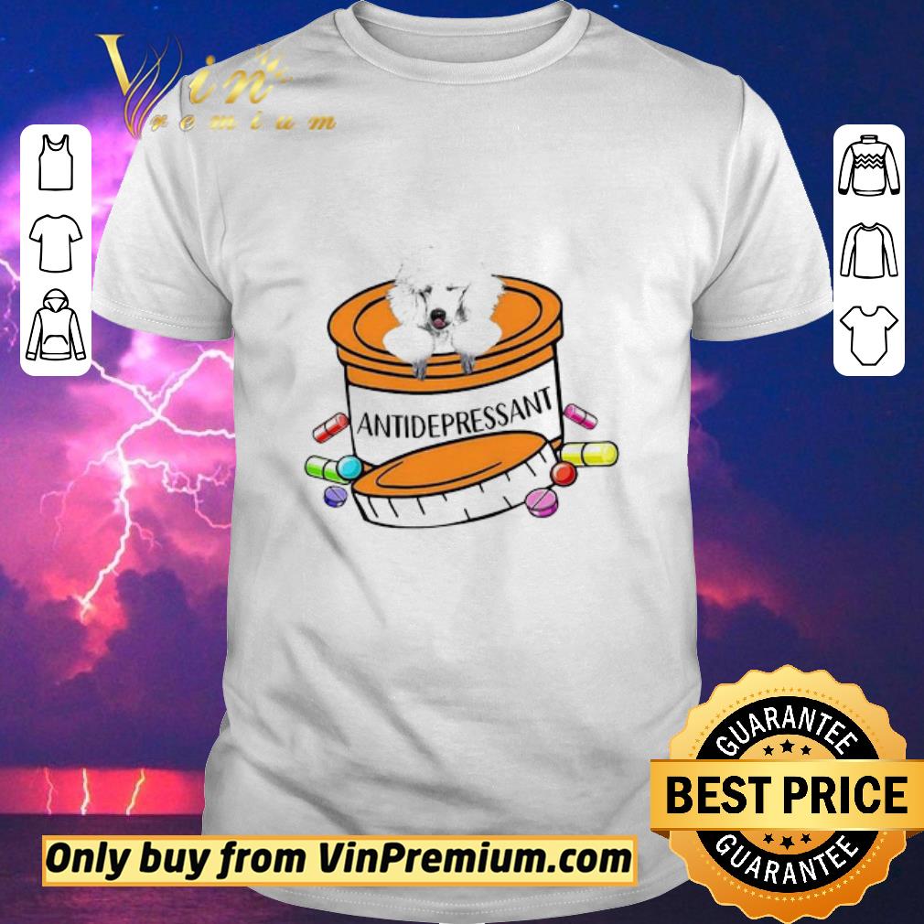 Premium White Poodle Antidepressant shirt sweater