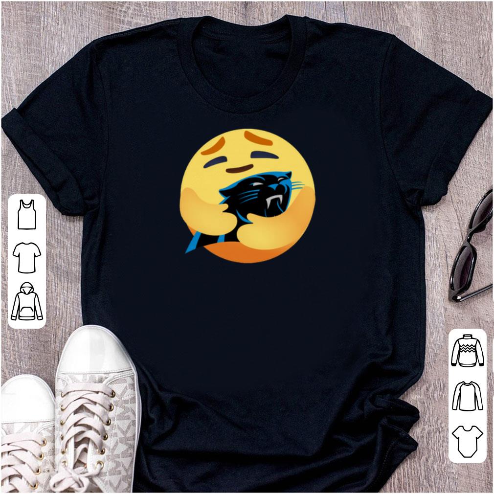 Hot Love The Carolina Panthers Love Hug Care Emoji NFL Shirt