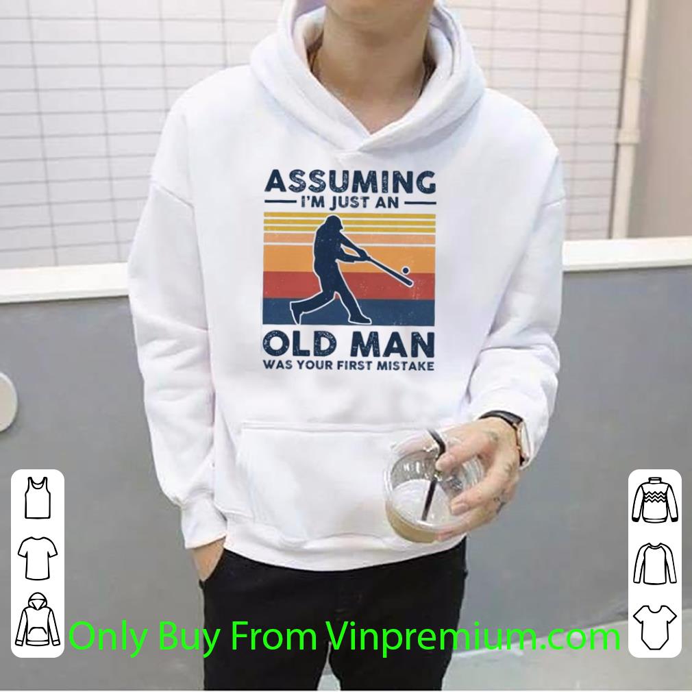 e13be0a2 pretty vintage baseball assuming i m just an old lady was your first mistake shirt 4 - Pretty Vintage Baseball Assuming I’m Just An Old Lady Was Your First Mistake shirt