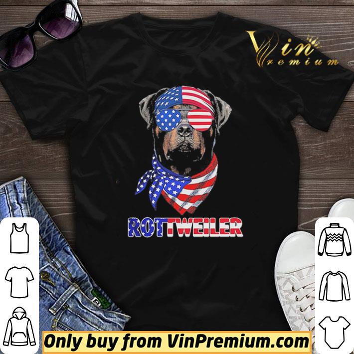 Independence Day rottweiler glasses america shirt sweater