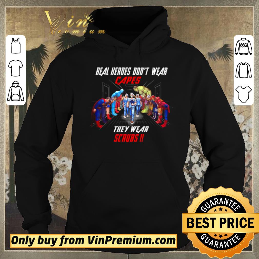 Hot Marvel and DC real heroes dont wear capes they wear scrubs shirt sweater e2eca1d7 hot marvel and dc real heroes dont wear capes they wear scrubs shirt sweater 4 - Hot Marvel and DC real heroes dont wear capes they wear scrubs shirt sweater