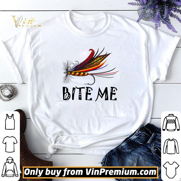 Fish Hook Color Bite Me shirt sweater