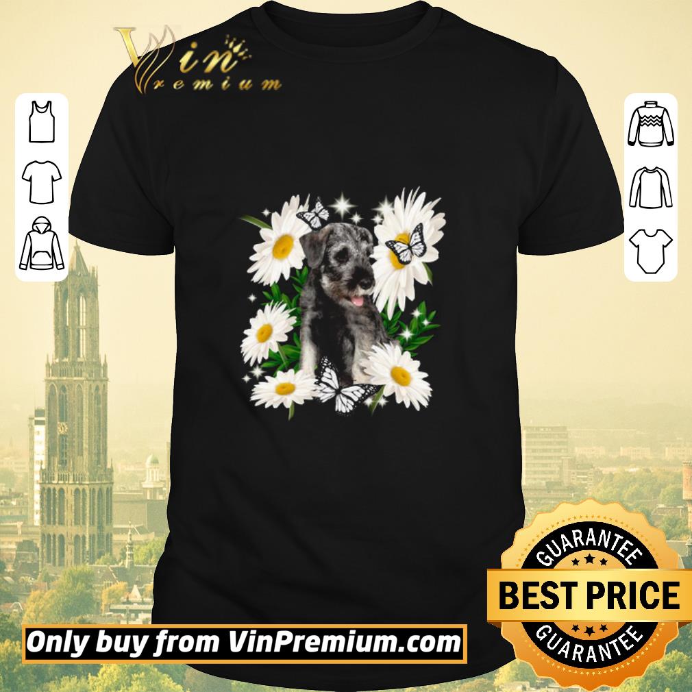 Premium Pretty Standard Schnauzer Daisy flower Classic shirt sweater
