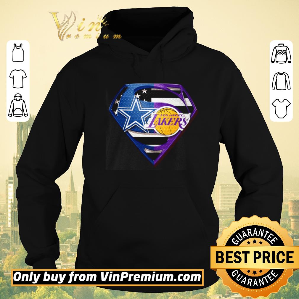 edc9c8cc awesome superman dallas cowboys and los angeles lakers shirt sweater 4 - Awesome Superman Dallas cowboys and Los Angeles Lakers shirt sweater