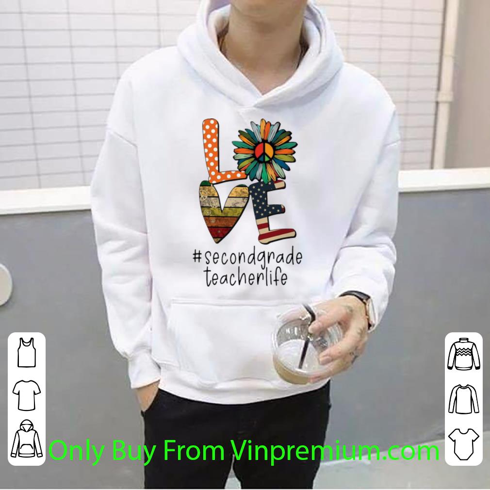 f19b94cf top love hippie sunflower american flag second grade teacher life shirt 4 - Top Love Hippie Sunflower American Flag Second Grade Teacher Life shirt