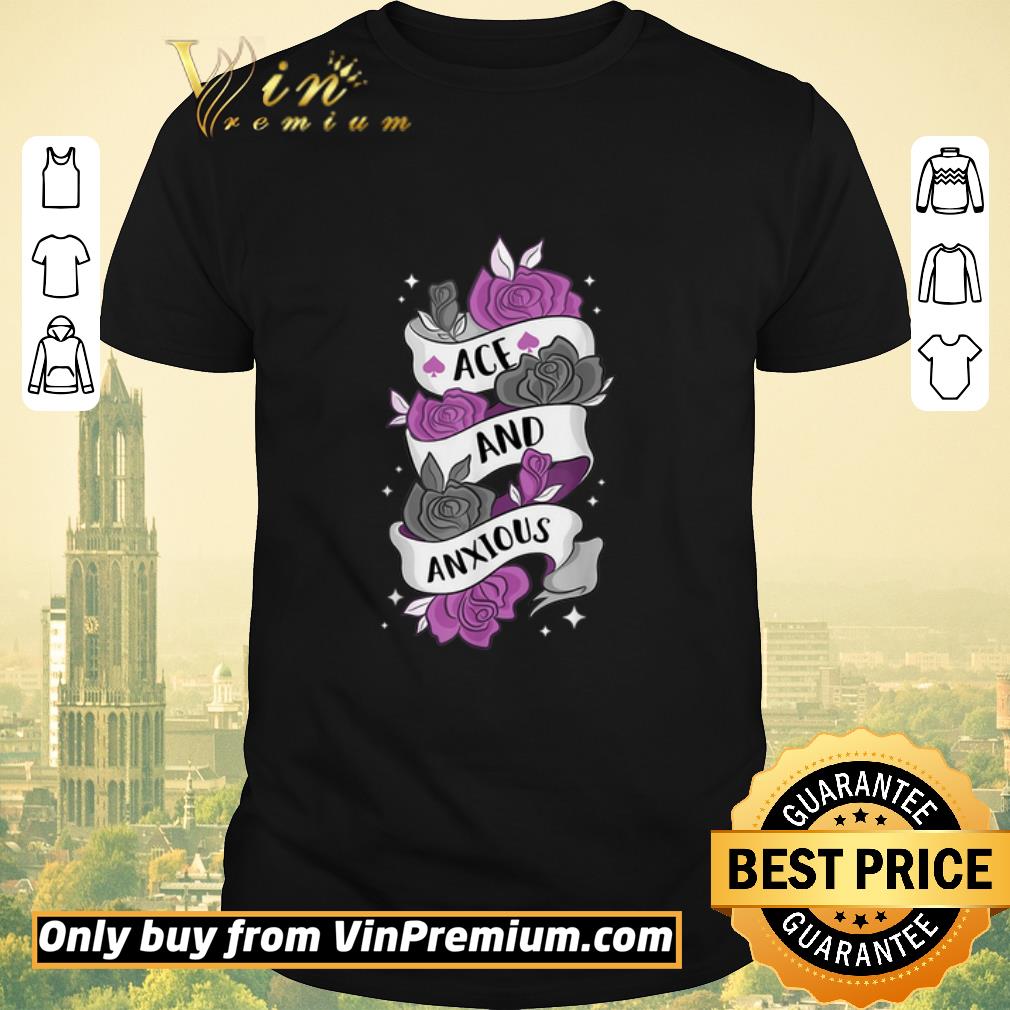 Awesome Ace And Anxious LGBTQ Pride Roses Asexual shirt sweater