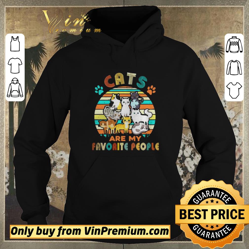0132e1dd hot funny cats are my favorite people vintage shirt sweater 4 - Hot Funny Cats Are My Favorite People Vintage shirt sweater