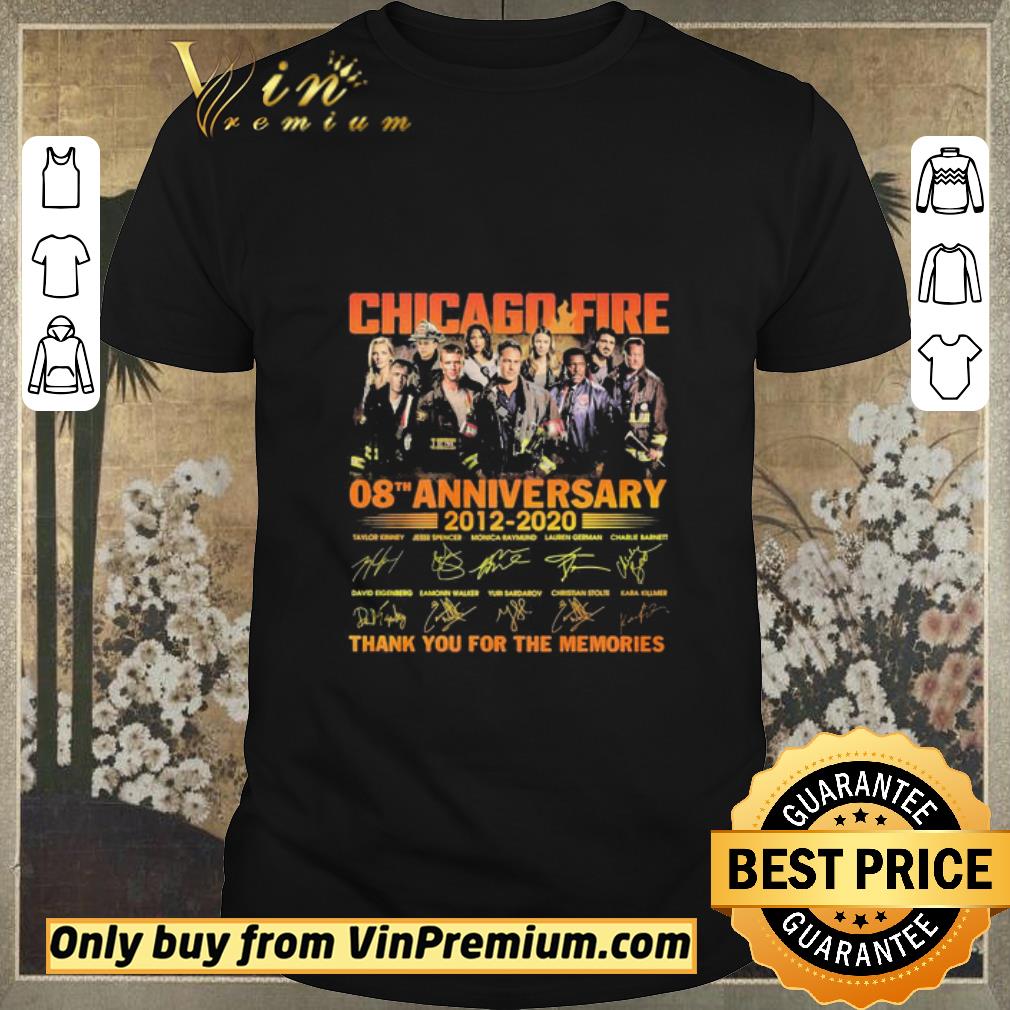 Official Chicago Fire 08th anniversary 2012 2020 thank you for the memories signatures shirt sweater