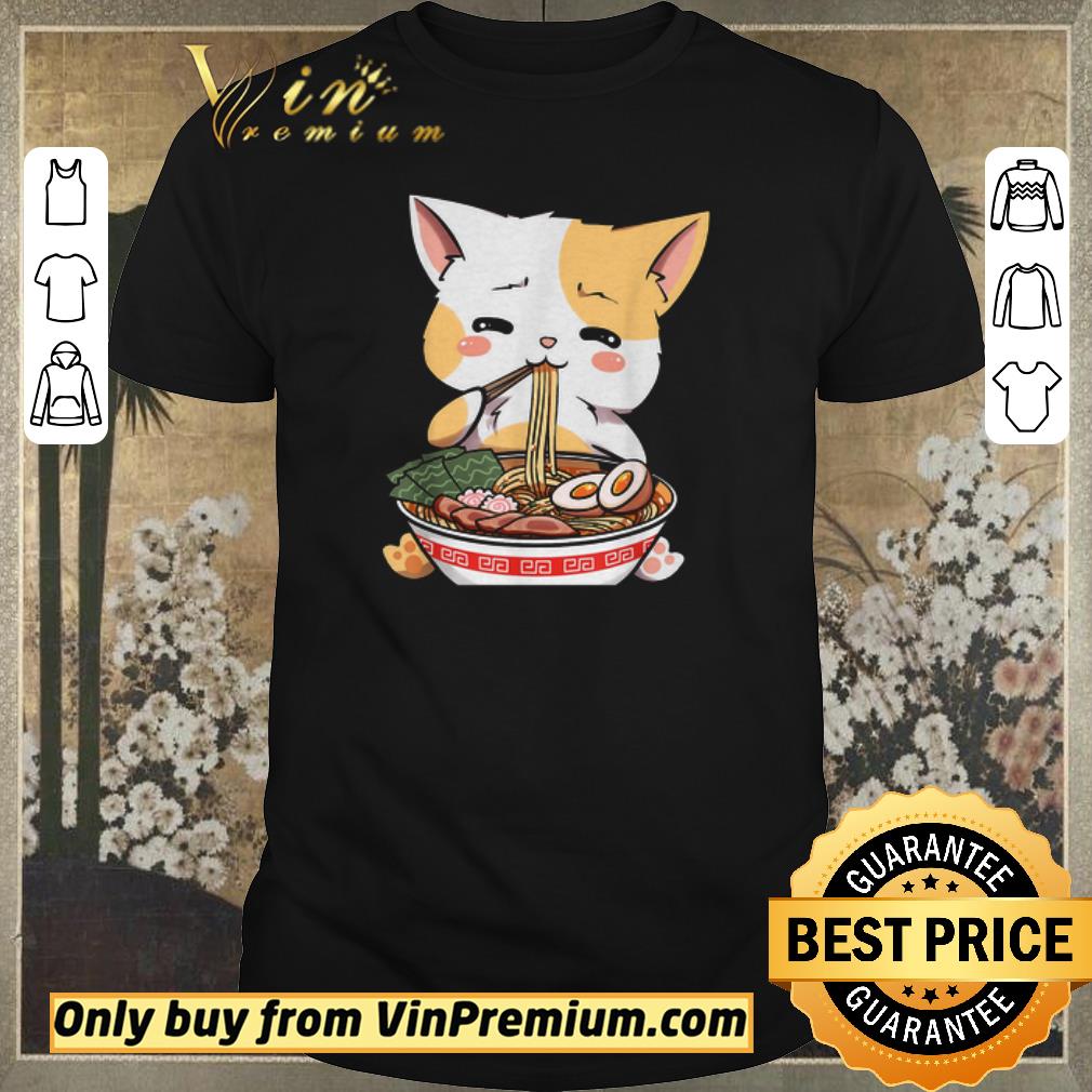 Original Kawaii Neko Ramen Cute Ramen Cat Japanese Noodle Funny Anime shirt sweater