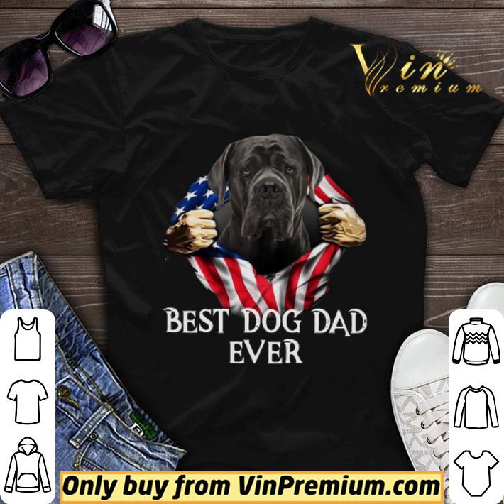 Blood Inside Me Cane Corso Dog American Flag Best Dog Dad Ever shirt sweater