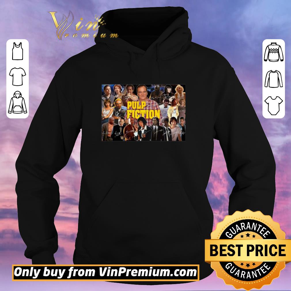 0a3e5a21 awesome pulp fiction 1994 movie characters signatures poster shirt 4 - Awesome Pulp fiction 1994 movie characters signatures poster shirt