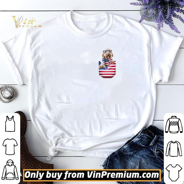 Goldendoodle In Pocket 4th Of July Independence Day shirt sweater