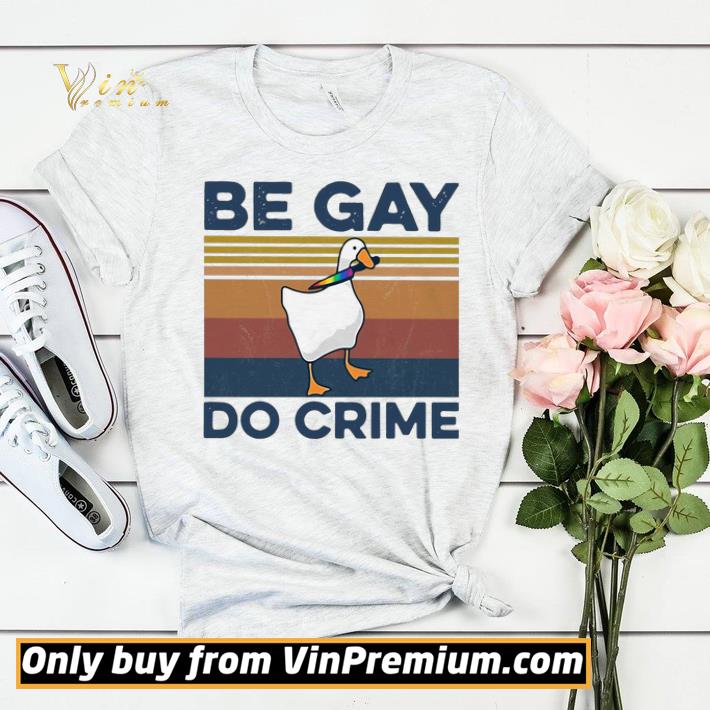 Duck Be Gay Do Crime Vintage shirt sweater 0d51de76 duck be gay do crime vintage shirt sweater 4 - Duck Be Gay Do Crime Vintage shirt sweater