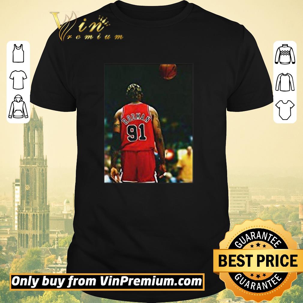 Official Dennis rodman chicago bulls player basketball shirt