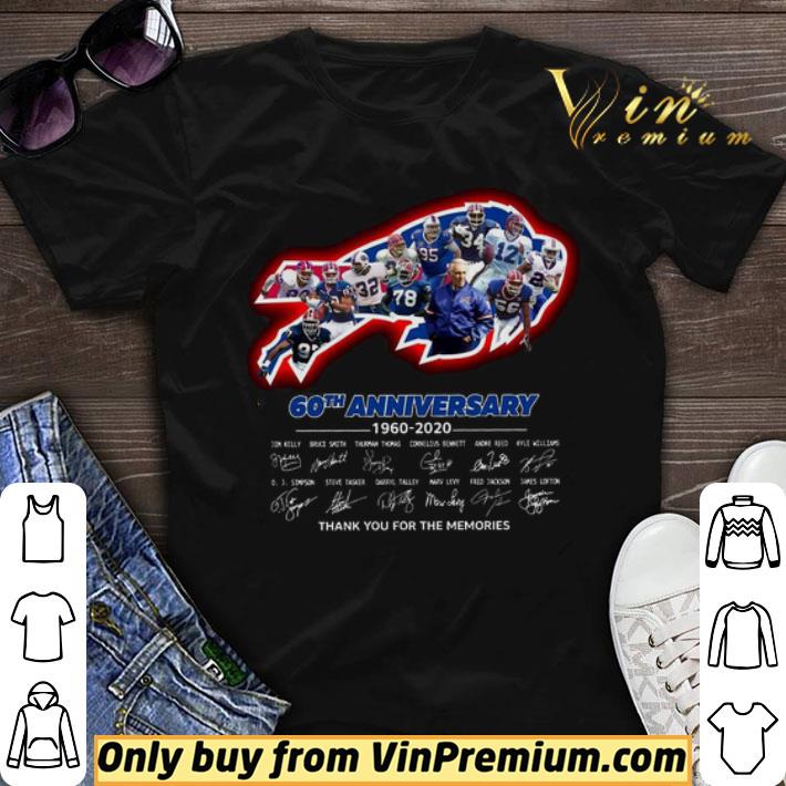 Buffalo Bills Nfl 60th Anniversary 1960 2020 Signatures Thank You shirt sweater
