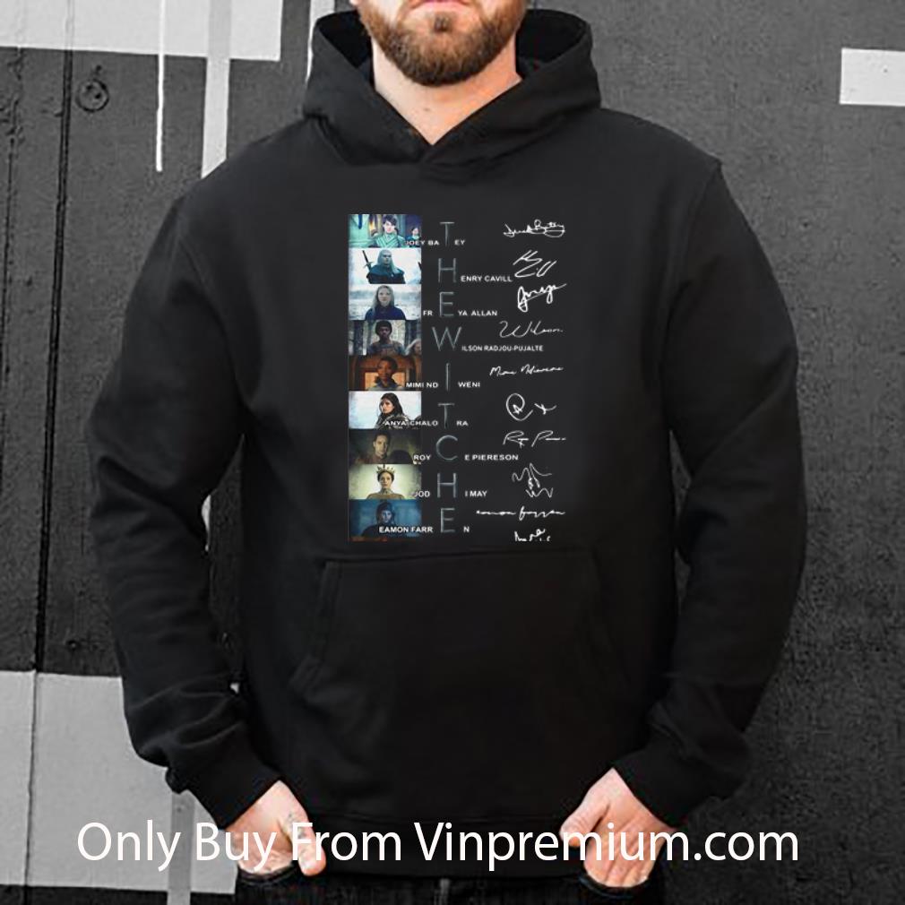 1bd0e1e0 great the witcher characters joey batey henry cavill freya allan signatures shirt 4 - Great The Witcher Characters Joey Batey Henry Cavill Freya Allan Signatures shirt