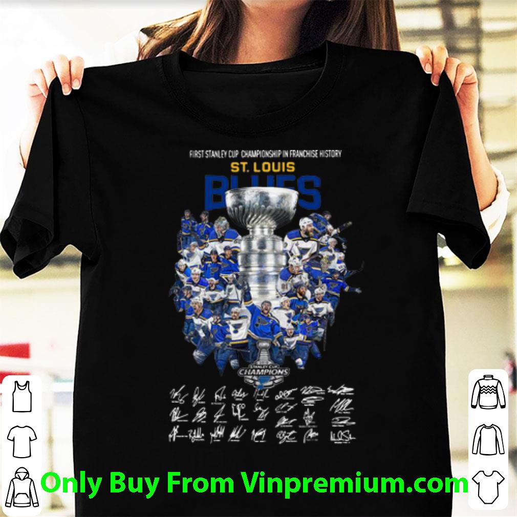 Awesome First Stanley Cup Championship In Franchise History St. Louis Blues shirt