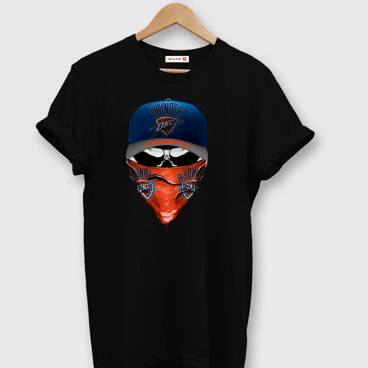 Original Skull Face Mask Oklahoma City Thunder Shirt