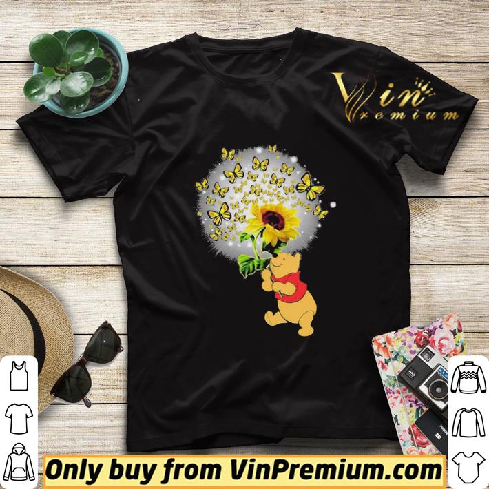 Disney pooh holding sunflower butterflies shirt sweater 22ab1722 disney pooh holding sunflower butterflies shirt sweater 4 - Disney pooh holding sunflower butterflies shirt sweater