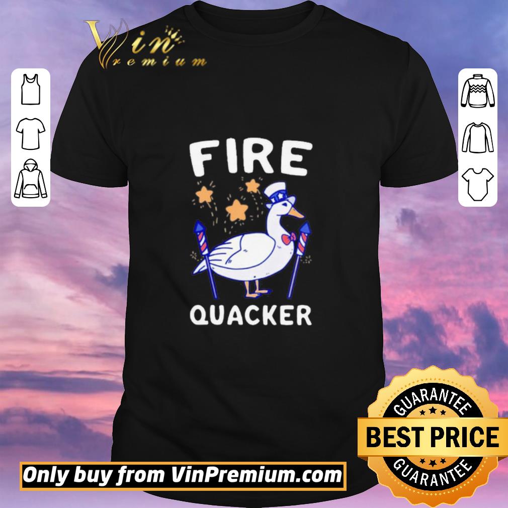 Nice Goose Fire Quacker 4th of July shirt sweater