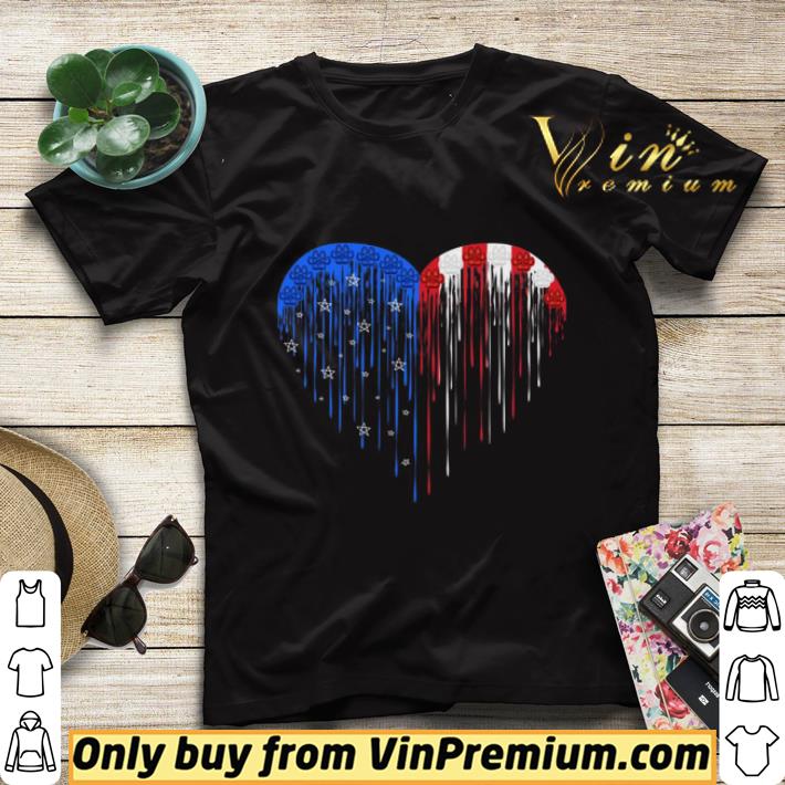 2783a176 dog paws heart american flag shirt sweater 4 - Dog Paws Heart American Flag shirt sweater