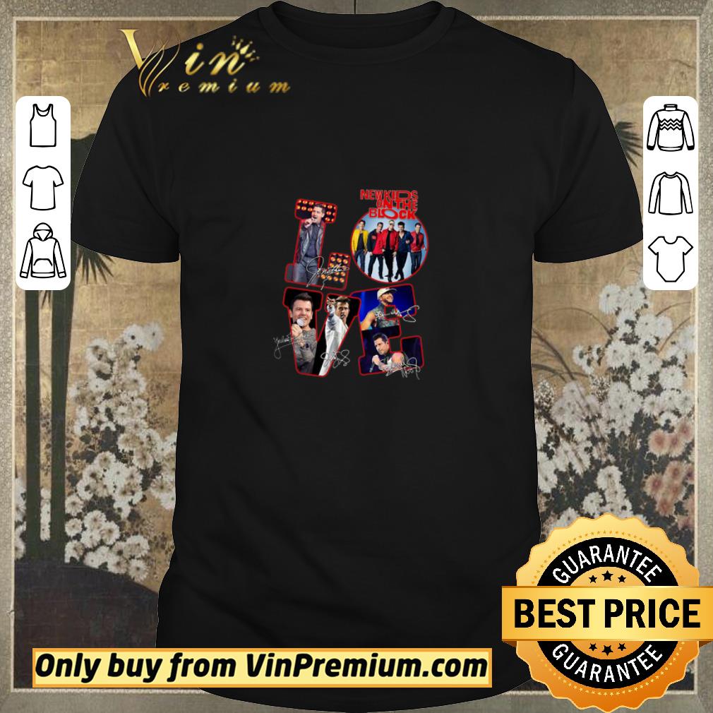 Awesome Love New Kids On The Block Signature shirt sweater