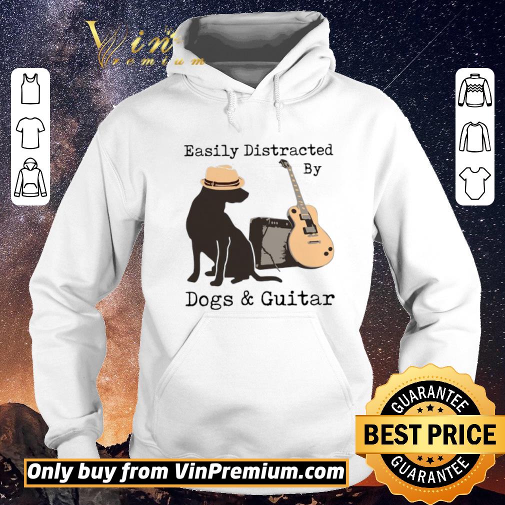 2aedff35 funny easily distracted by dogs and guitar shirt sweater 4 - Funny Easily Distracted By Dogs And Guitar shirt sweater