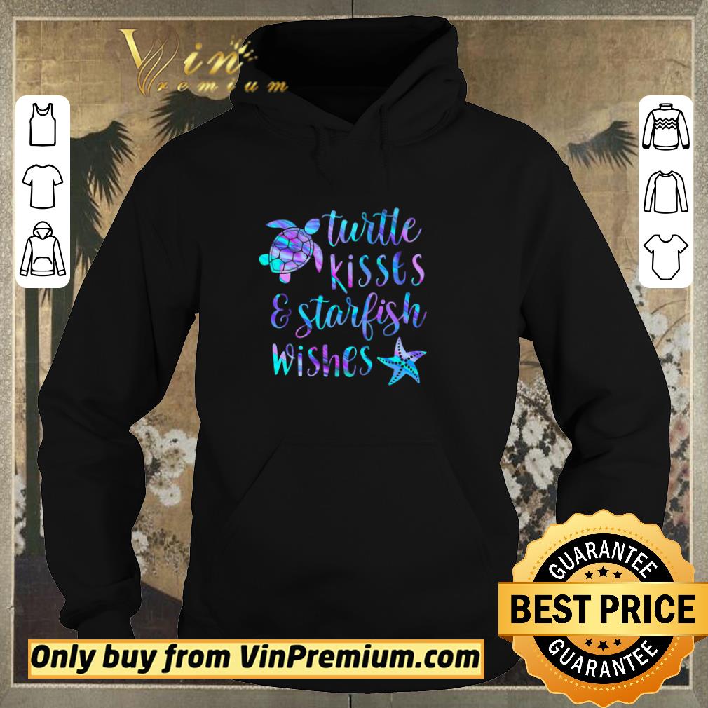2c91544c funny turtle kisses starfish wishes shirt sweater 4 - Funny Turtle Kisses & Starfish Wishes shirt sweater