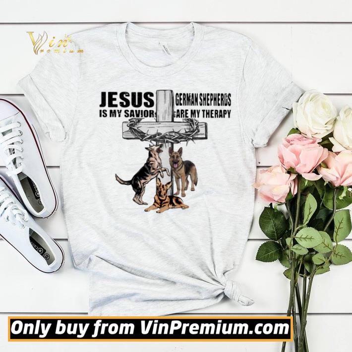 2cf9718f jesus is my savior germaan shepheros are my therapy cross crown of thorns dog shirt sweater 4 - Jesus Is My Savior Germaan Shepheros Are My Therapy Cross Crown Of Thorns Dog shirt sweater