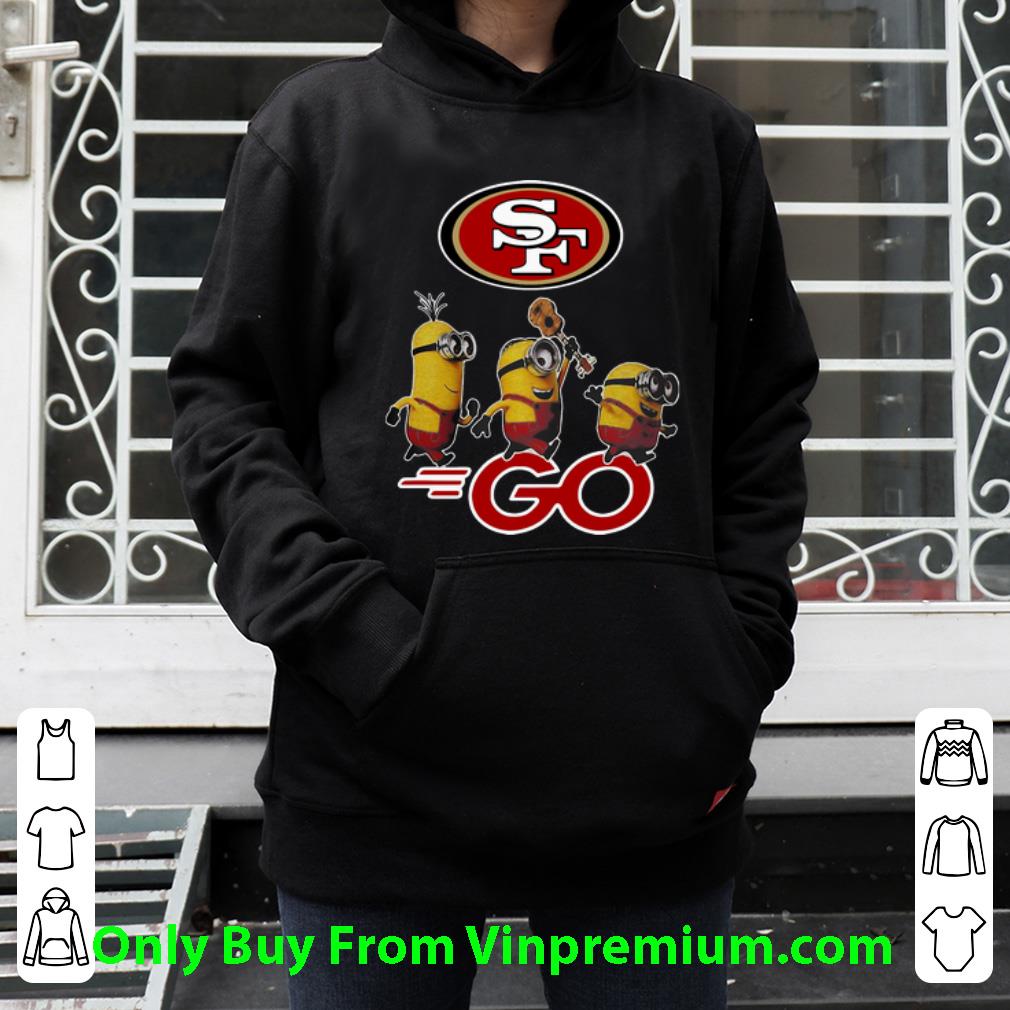 3031f1df pretty minions go with guitar san francisco 49ers football shirt 4 - Pretty Minions Go With Guitar San Francisco 49ers Football shirt