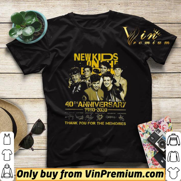 30b4e35c new kids on the dead 40th anniversary 1980 2020 thank you for the memories signatures shirt sweater 4 - New Kids On The Dead 40th Anniversary 1980 2020 Thank You For The Memories Signatures shirt sweater