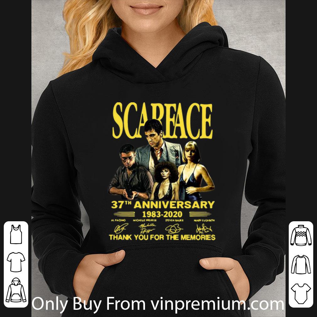 3449eb93 awesome scarface 37th anniversary thank you for the memories signatures shirt 4 - Awesome Scarface 37th Anniversary Thank You For The Memories Signatures shirt