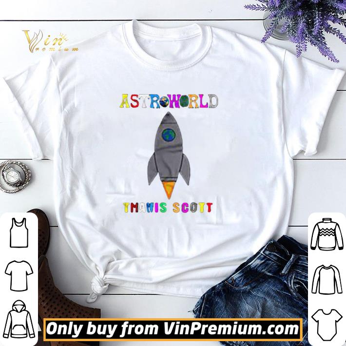 Astroworld Travis Scott Rocket Poster Version shirt sweater
