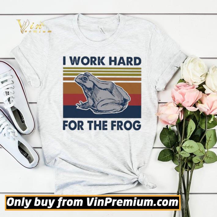 3b8bc415 i work hard for the frog vintage shirt sweater 4 - I work hard for the frog vintage shirt sweater