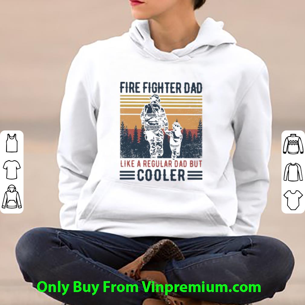 4087bf09 hot vintage firefighter dad like a regular dad but cooler father s day shirt 4 - Hot Vintage Firefighter Dad Like A Regular Dad But Cooler Father's Day shirt