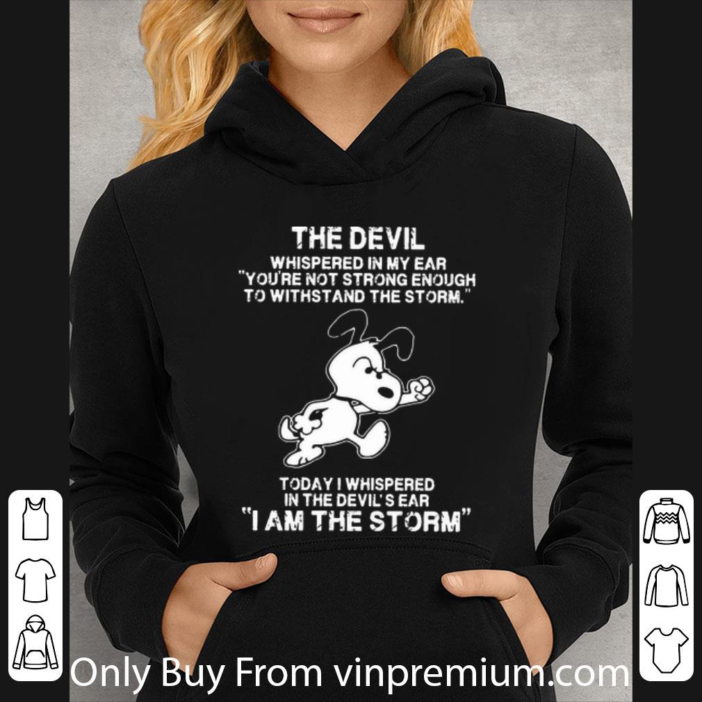 40f958a9 great snoopy today i whispered in the devil s ear i am the storm shirt 4 - Great Snoopy Today I Whispered In The Devil's Ear I Am The Storm shirt