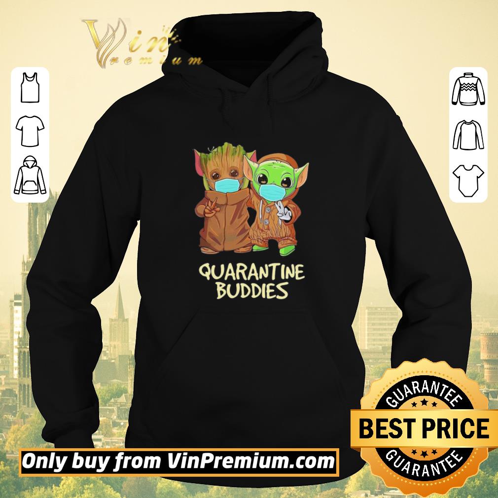 4600f15f hot star wars baby groot and baby yoda mask quarantine buddies shirt sweater 4 - Hot Star wars baby groot and baby yoda mask quarantine buddies shirt sweater