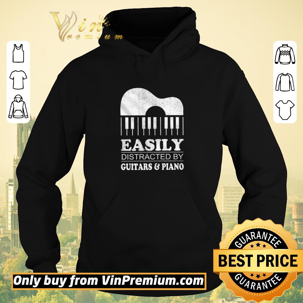 465e5f73 funny easily distracted by guitars piano shirt sweater 4 - Funny Easily Distracted By Guitars & Piano shirt sweater