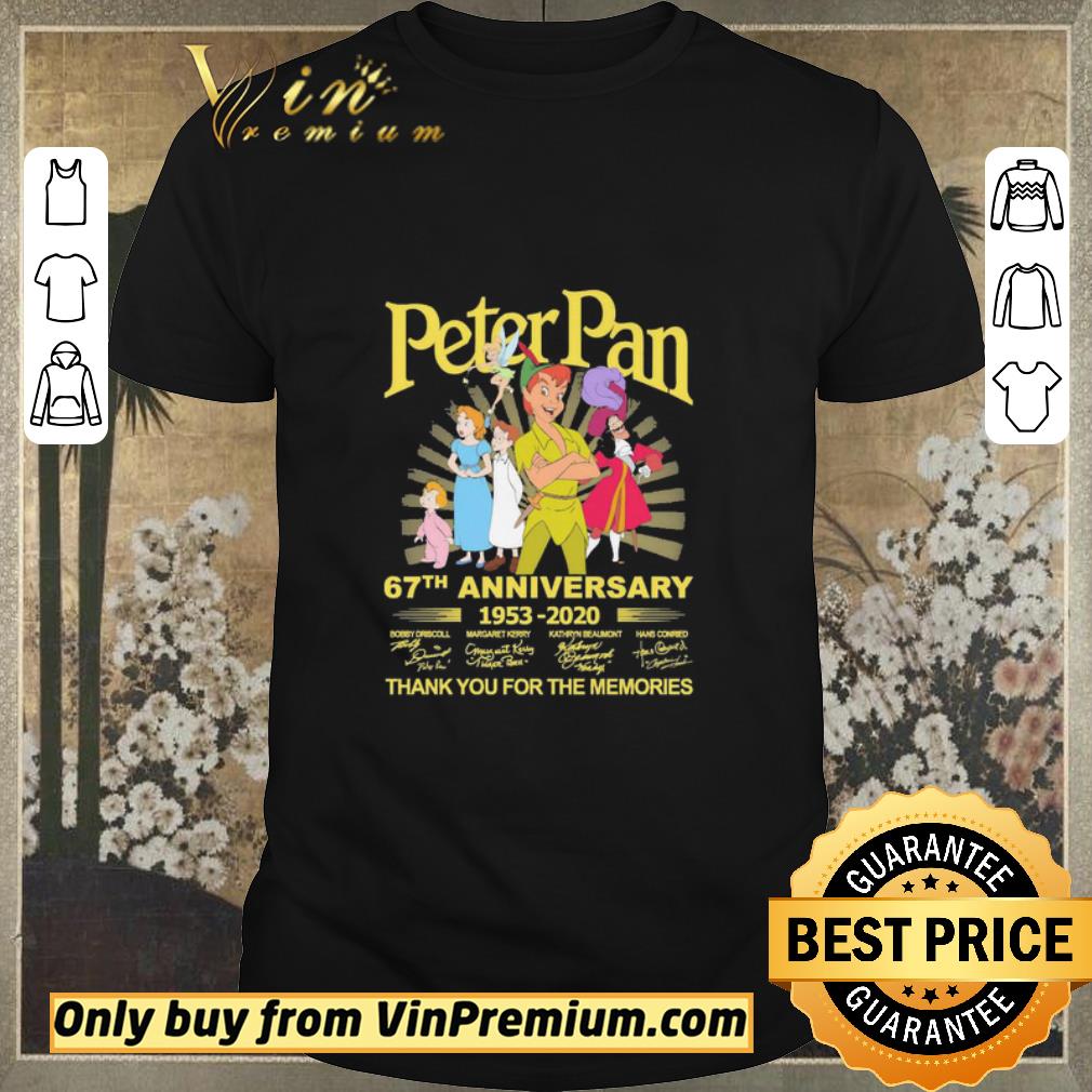 Premium Peter Pan 67th anniversary 1953 2020 thank You for the memories signatures shirt sweater