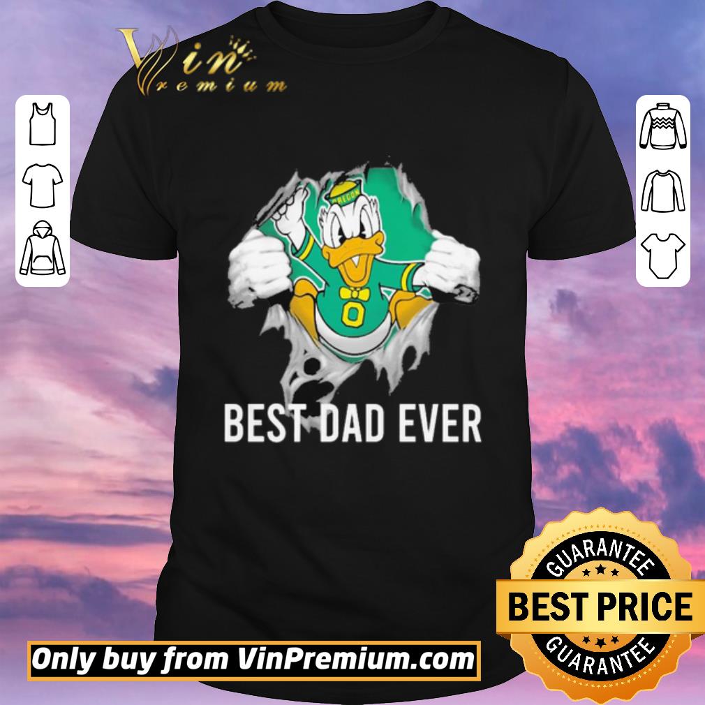 Official Blood inside me Oregon Ducks football Best Dad Ever shirt