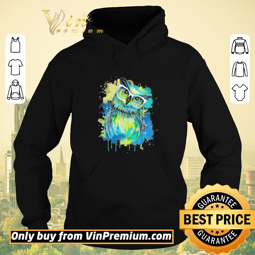 4fb3d8e8 nice owl oil paintings shirt sweater 4 - Nice OWl oil paintings shirt sweater