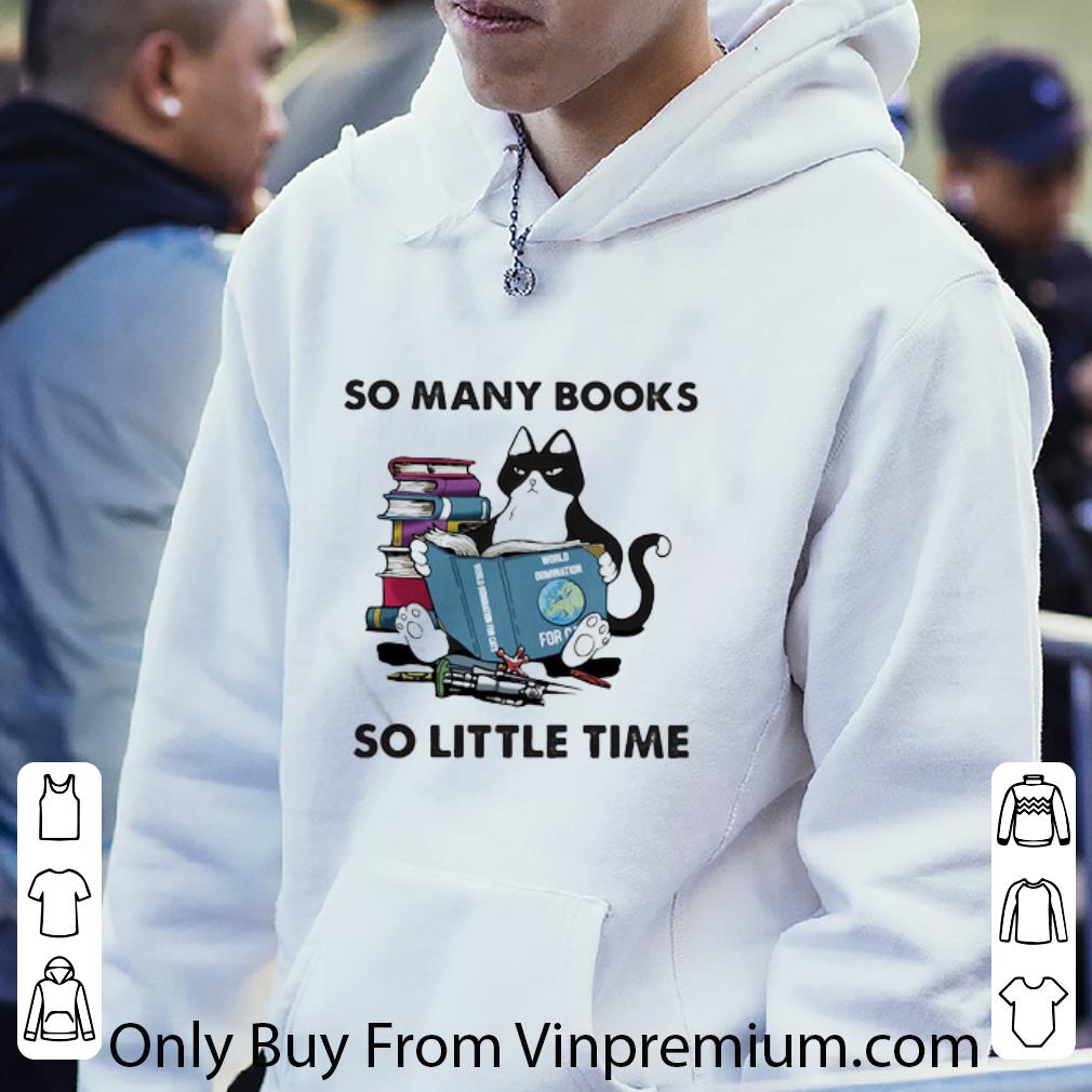 51cad71b original so many books so little time black cat shirt 4 - Original So Many Books So Little Time Black Cat shirt