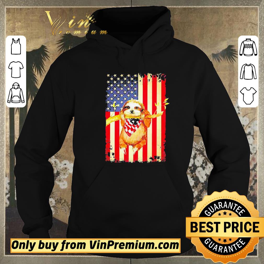 57ac8e02 pretty sloth american flag independence day shirt sweater 4 - Pretty Sloth American Flag Independence Day shirt sweater