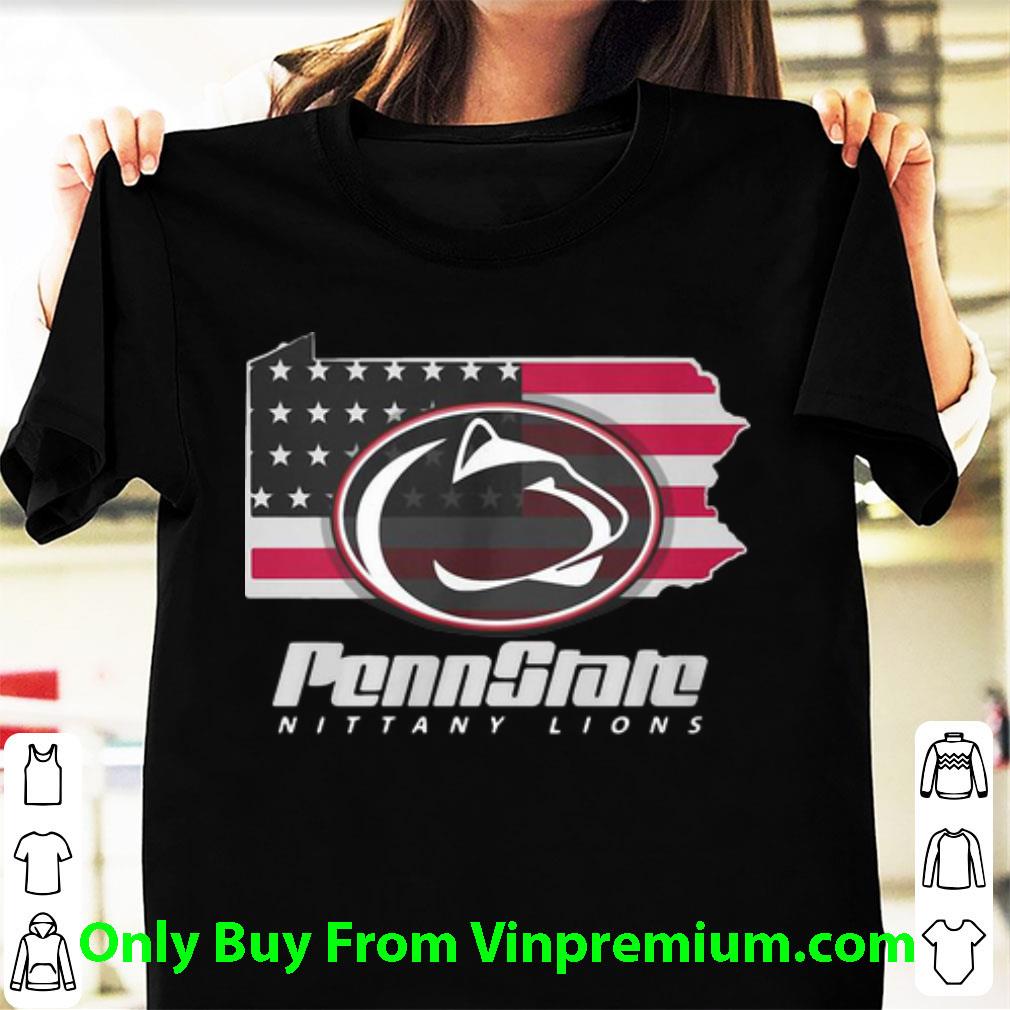 Awesome Penn State Nittany Lions American Flag shirt